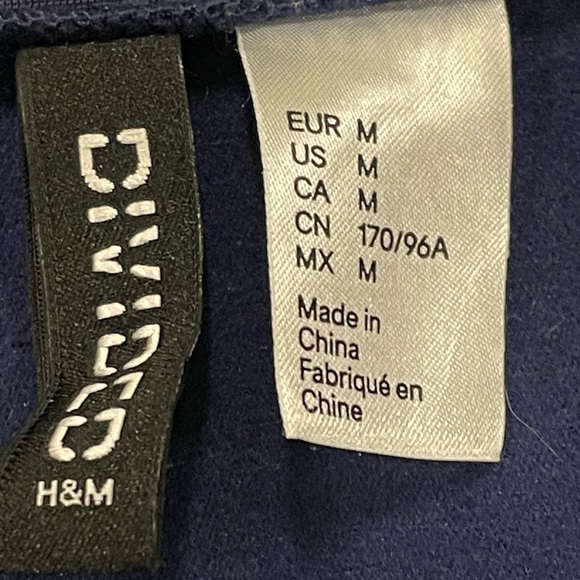 Y2K grunge Navy zip crop Jacket functional white snap on red stripe down sleeves - Picture 3 of 5